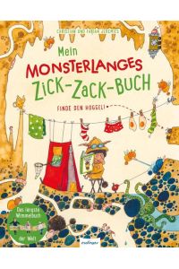 Mein monsterlanges Zick-Zack-Buch: Finde den Hoggel!