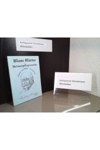 Rudolf Dietz - Nor nit hinne rim geschwetzt!.   - Hrsg.: Heimatpflegeverein Blaues Ländchen. Winfried Ott / Schriftenreihe Blaue Blätter ; Bd. 4