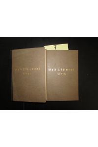 Walt Whitmans Werk in zwei Bänden - Band I & II (2 Bücher)