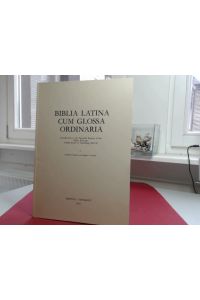 Biblia Latina cum glossa ordinaria.   - Introduction to the Facsimile Reprint of the Editio Princeps. Adolph Rusch of Strassburg 1480/81.