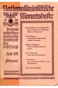 Nationalsozialistische Monatshefte. Zentrale politische und kulturelle Zeitschrift der NSDAP. Heft 95 (Februar).