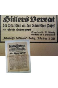 Ludendorff's Volkswarte 3. Jahrgang Folge 13 / 29. Lenzings 1931 (März)