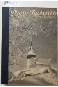 Photo-Technik : Jahrgang 1931 : Heft 1-12 : gebundene Ausgabe :  - (beiliegend: Lumimax - Werbebroschüre) :