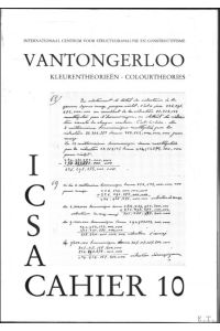 Vantongerloo, internationaal centrum voor structuuranalyse en constructivisme, cahier 10