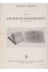Krumauer Bildercodex (Codex Vindobonensis 370). ( WERBEBLATT ).   - Codices Selecti. Vol. XIII.