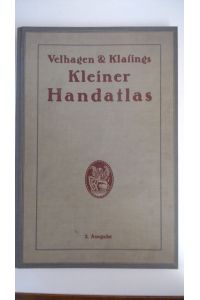 Velhagen & Klasings - Kleiner Handatlas in 108 Kartenseiten - Dritte vermehrte und verbesserte Auflage 1922,   - 2. Ausgabe