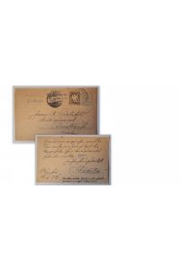 Postkarte / Ganzsache. Antiquarische Nachfrage v. 29. 06. 1906 (Adressiert an A. Bielefeld`s Hofbuchhandlung, Karlsruhe)