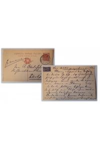 Postkarte / Ganzsache. Antiquarische Nachfrage v. 19. 6. 1911 (Adressiert an A. Bielefeld`s Hofbuchhandlung, Karlsruhe)