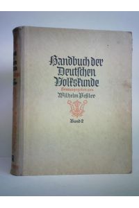 Handbuch der Deutschen Volkskunde, Zweiter Band