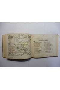 Geographische Länder-Fibel (Länderfibel) - 21 illustrirte (illustrierte) Kärtchen und Text in Versen von J. LOEWENBERG *.