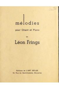 Mélodies pour chant et piano
