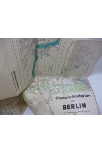 Olympia Stadtplan von Berlin 1936 - original - Stadtplan u. Olympiagelände