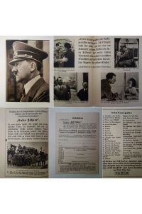Original-Verlagswerbefaltblatt zu „Unser Führer“ Sonderausgabe des Illustrierten Beobachters“