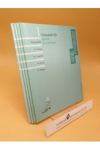 Zeitschrift für Sozialpsychologie ; 35. Jahrgang ; Heft 1-4 ; März, Juni, September, Dezember ; 2004 ; (4 Hefte)
