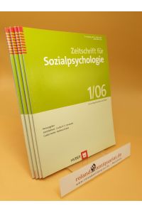 Zeitschrift für Sozialpsychologie ; 37. Jahrgang ; Heft 1-4 ; März, Juni, September, Dezember ; 2006 ; (4 Hefte)