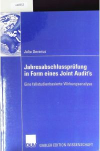 Jahresabschlussprüfung in Form eines Joint Audit's.   - Gabler-Edition Wissenschaft.