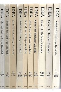 IDEA- Jahrbuch der Hamburger Kunsthalle I-X,   - 10 Bände von 1982-1991,
