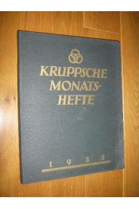 Kruppsche Monatshefte. Band 6 (Sechster Jahrgang) 1925