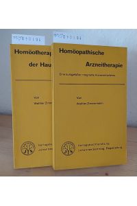 2 Bände aus der Biologischen Taschenbuchreihe von Walther Zimmermann und Mitarbeitern. - Band 1: Homöopathische Arzneitherapie. Eine kurzgefasste integrierte Arzneimittellehre. - Band 5: Homöotherapie der Hautkrankheiten.