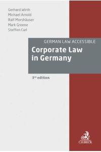 Corporate Law in Germany: Laws and Glossary German-English (German Law Accessible)