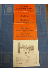Berliner Verkehrsblätter. 34. Jahrgang 1987 komplett. (12 Ausgaben in 11 Heften).   - Informationsschrift für Freunde des Berliner Verkehrs.