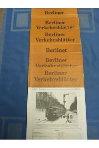 Berliner Verkehrsblätter. 36. Jahrgang 1989. Heft 1-12 (12 Hefte komplett).   - Informationsschrift für Freunde des Berliner Verkehrs.