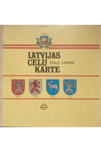 Latvijas Celu Karte  - Merogs 1:200000.