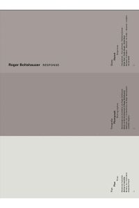 Roger Boltshauser - Response