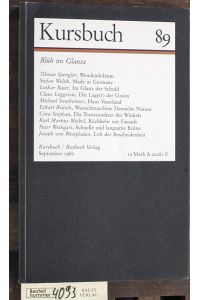 Kursbuch 89. September 1987