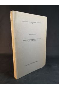 Bibliographie der geographischen Literatur in deutscher Sprache.   - Bibliotheca bibliographica Aureliana XXI.