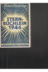 Sternbüchlein 1946.   - Himmelsereignisse im Spätjahr 1946.