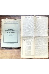 Geschichte der deutschen Kolonien an der Wolga. Mit beiligendem Zeitungsausschnitt von 1936 mit dem Artikel  Bei den Wolgadeutschen.