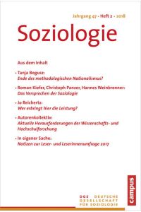 Soziologie 2/2018: Forum der Deutschen Gesellschaft für Soziologie