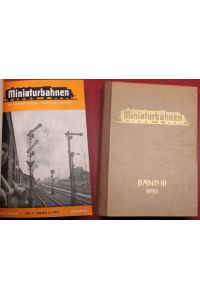 Miniaturbahnen. Die führende deutsche Modellbahnzeitschrift. Jahrgang 1951 Band III.