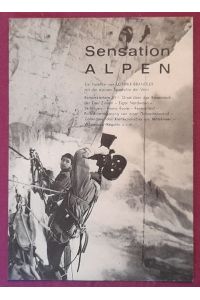 Programmzettel / Kl. Plakat Sensation Alpen (über Extremklettern)
