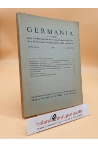 Germania - Anzeiger der Römisch-Germanischen Kommission des Deutschen Archäologischen Instituts: Jahrgang 44, 1966, 1. Halbband