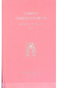 De benedictionibus patriarcharum Iacob et Moysi. (Corpus Christianorum)  - Corpus Christianorum, Continuatio Mediaeualis, Bd. 96