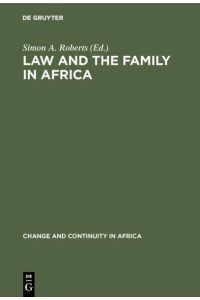 Law and the Family in Africa.