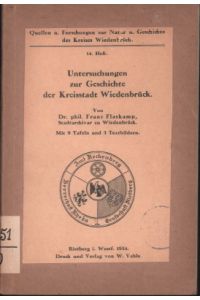 Untersuchungen zur Geschichte der Kreisstadt Wiedenbrück.