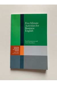 Five-Minute Activities for Business English (Cambridge Handbooks for Language Teachers) Taschenbuch