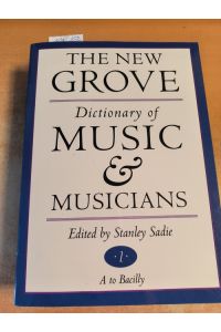 The new Grove Dictionary of Music and Musicians - Vol 1. to Vol. 20 (20 Bücher)