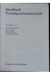 Handbuch Fremdsprachenunterricht.