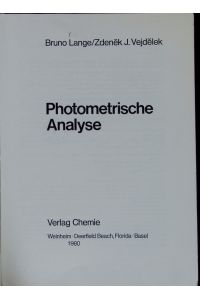 Photometrische Analyse.