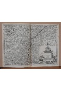 Kupferstich-Karte L` Alsace, Suivant les Nouvelles Observations.  de Messrs, de l`Academie Royale des Sciences etc. (Augmentees de Nouveau)