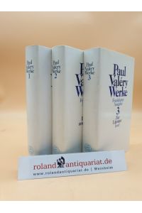 Paul Valery Werke: Frankfurter Ausgabe: Band 1 - 3 (3 Bände)