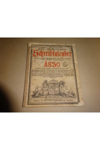 Neuer Salzburgischer Land- Haus- und Wirthschafts-Schreibkalender auf das gemeine Jahr nach unsers Herrn und Heilandes JESU CHRISTI gnadenvoller Geburt 1819. . .