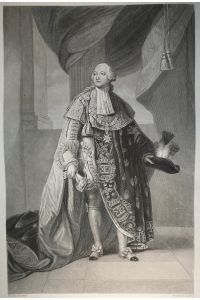 Kupferstich 1839. Portrait Louis-Philippe II. (1747-1793).