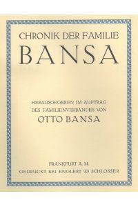 Chronik der Familie Bansa.