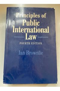 Principles of Public International Law.