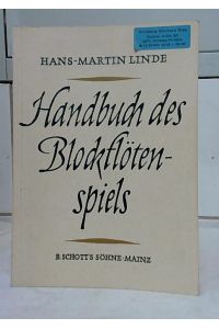 Handbuch des Blockflötenspiels.
